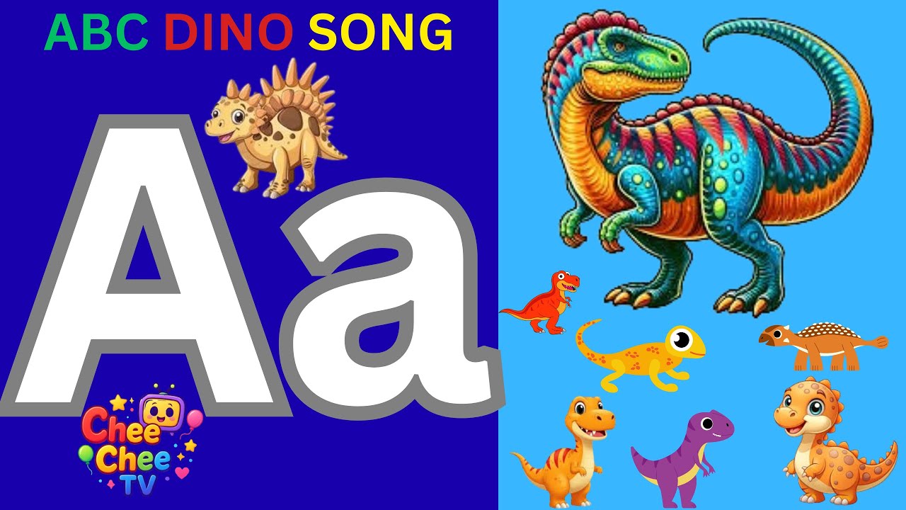 ABC Dino Song & Nursery Rhymes | Alphabet Song with Dinosaurs 🦖 | Learn ABC for Kids | Chee Chee TV