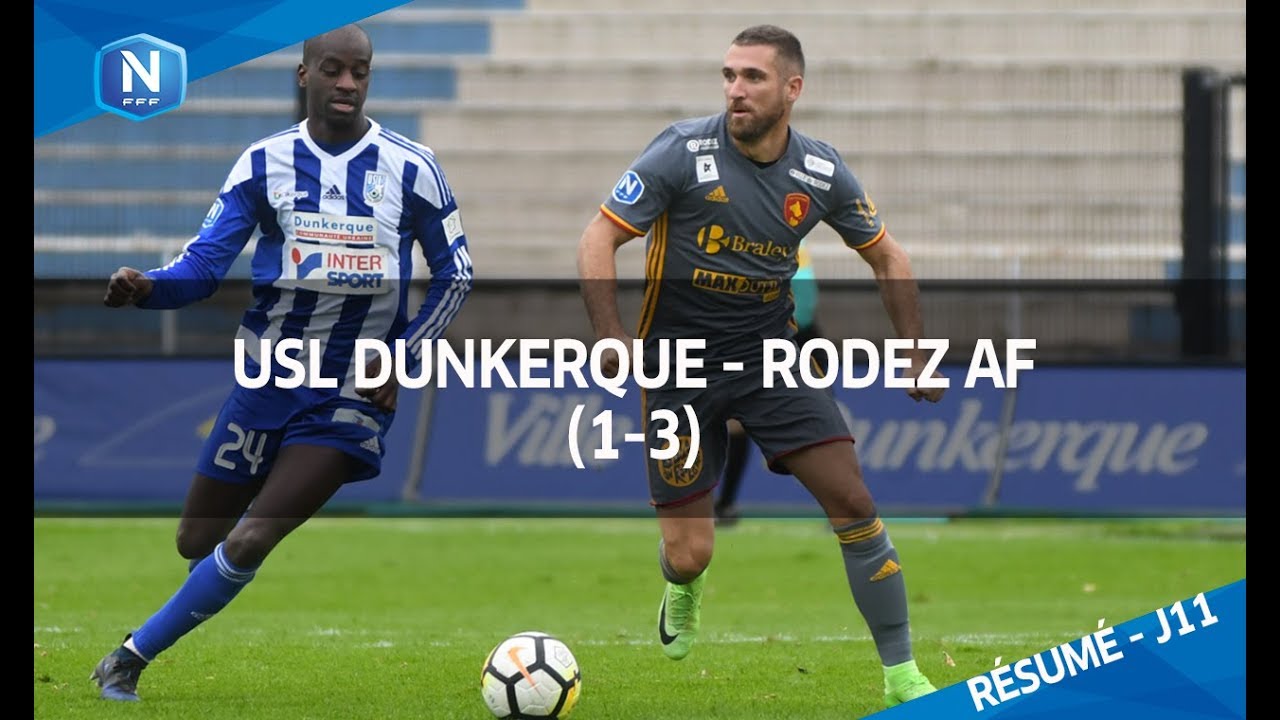 J11 : USL Dunkerque - Rodez AF (1-3), le résumé I FFF 2017