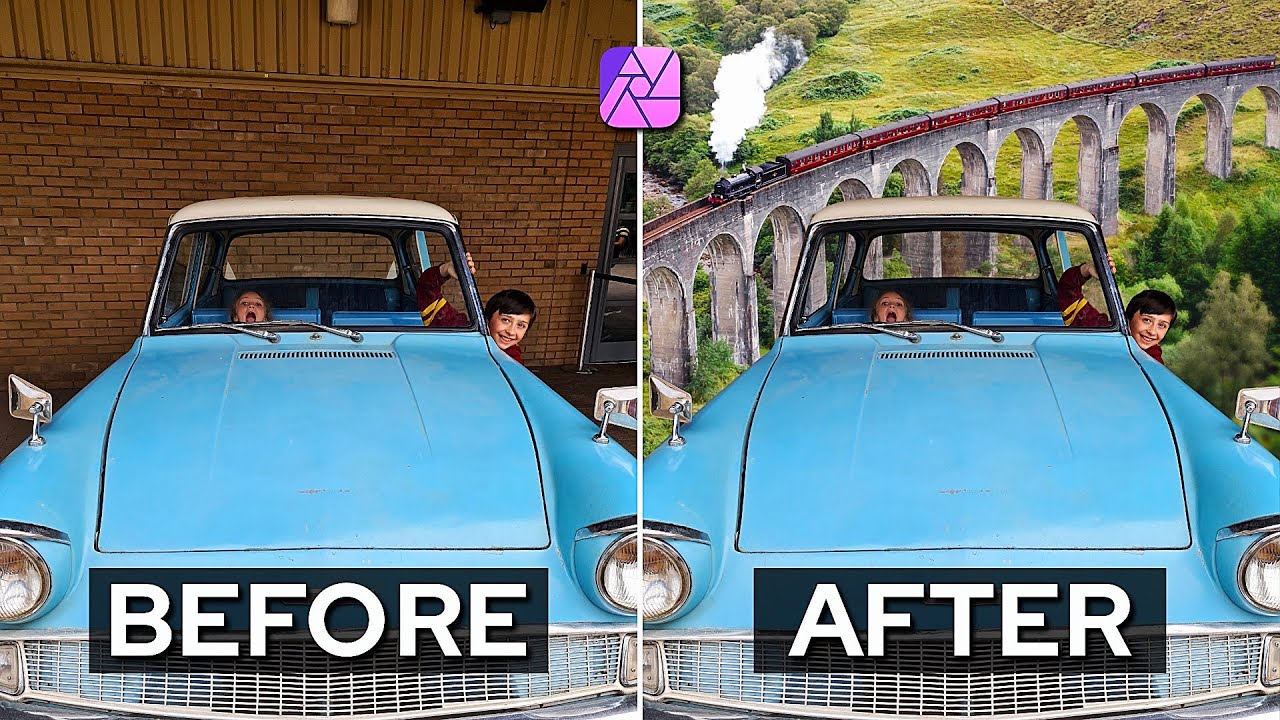 Как изменить фон (простая композиция) в Affinity Photo на iPad