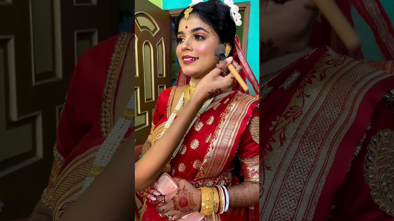 বিয়ের সাজ ❤️#trending #bengalivlog #youtubeshorts #viral #biye
