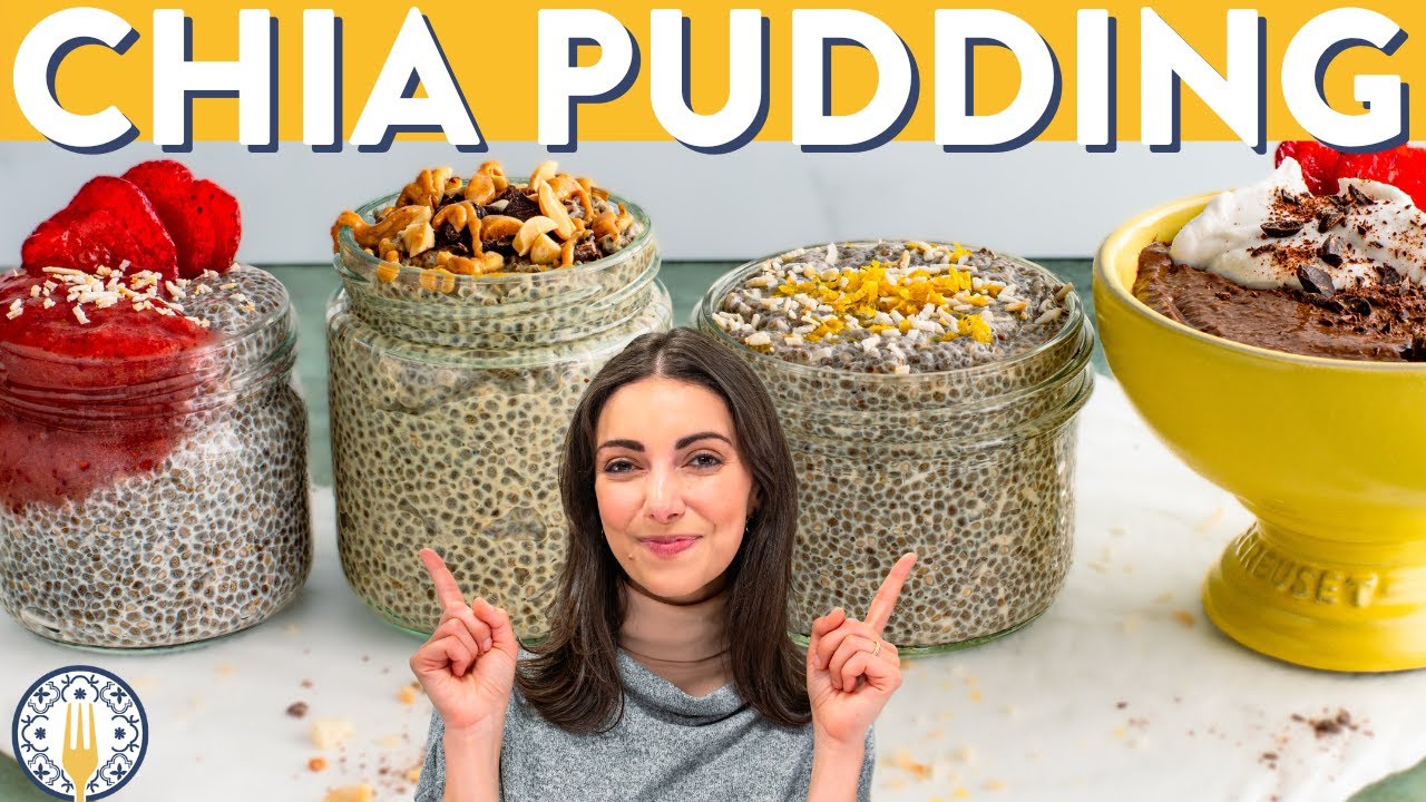 Chia Pudding | High Protein Snack | 4 Ways!