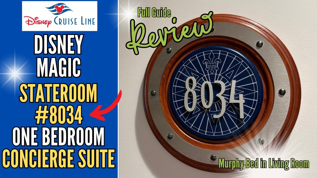 Disney Cruise Line MAGIC | Номер-люкс с одной спальней и услугами консьержа № 8034 | Обзор полног...