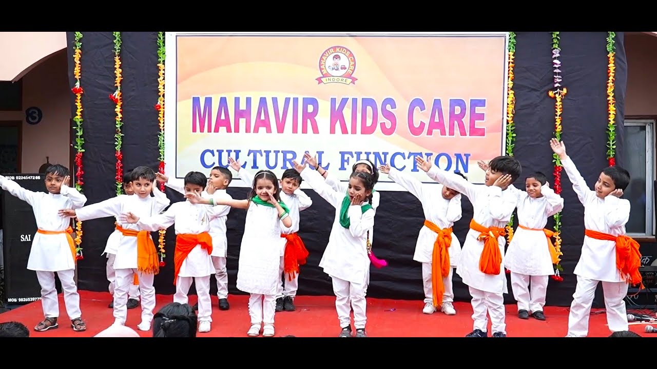 Phir Bhi Dil Hai Hindustani + Nanha Munna Rahi Hoon | MAHAVIR KIDS CARE | Cultural Function 23-24