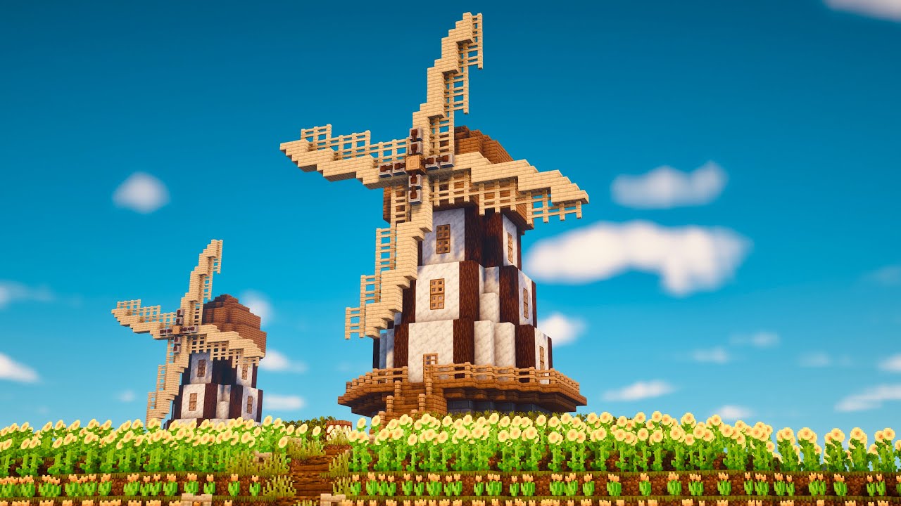Minecraft | How to Build a Windmill | Tutorial