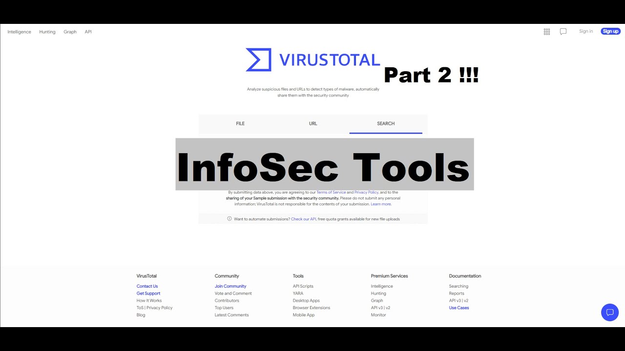 InfoSec Tools - VirusTotal PART 2