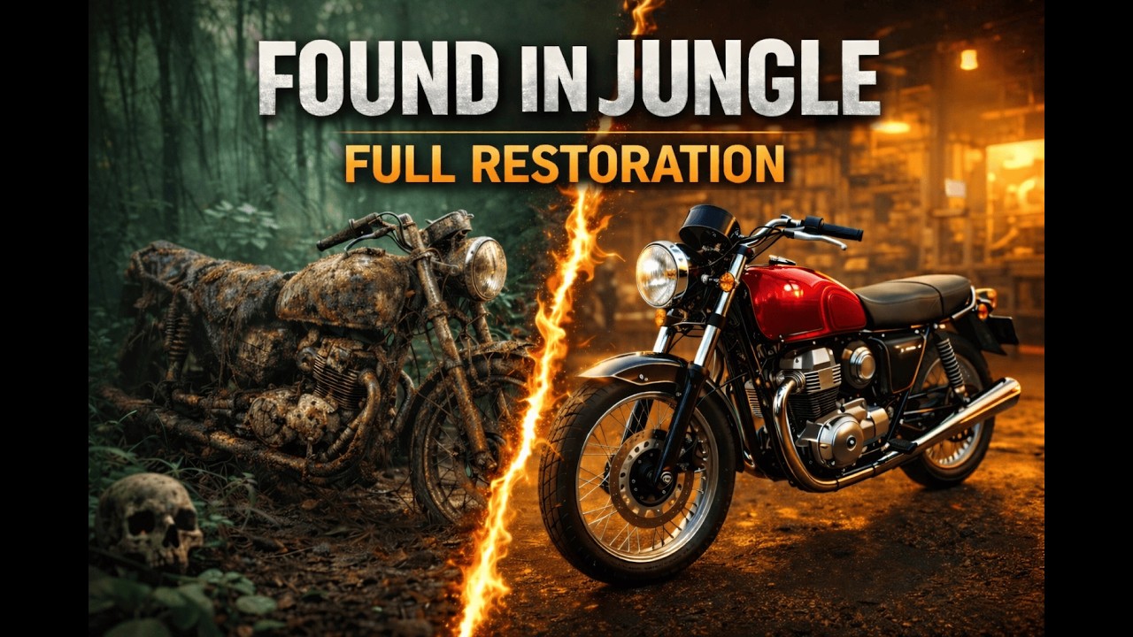 I Found a Rusted Motorcycle in the Jungle &mdash; Full Restoration 4k HDR