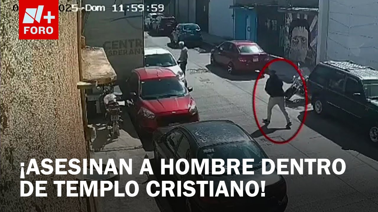 Matan a balazos a hombre en un templo cristiano de Tecámac, en el Edomex. VIDEO - Las Noticias
