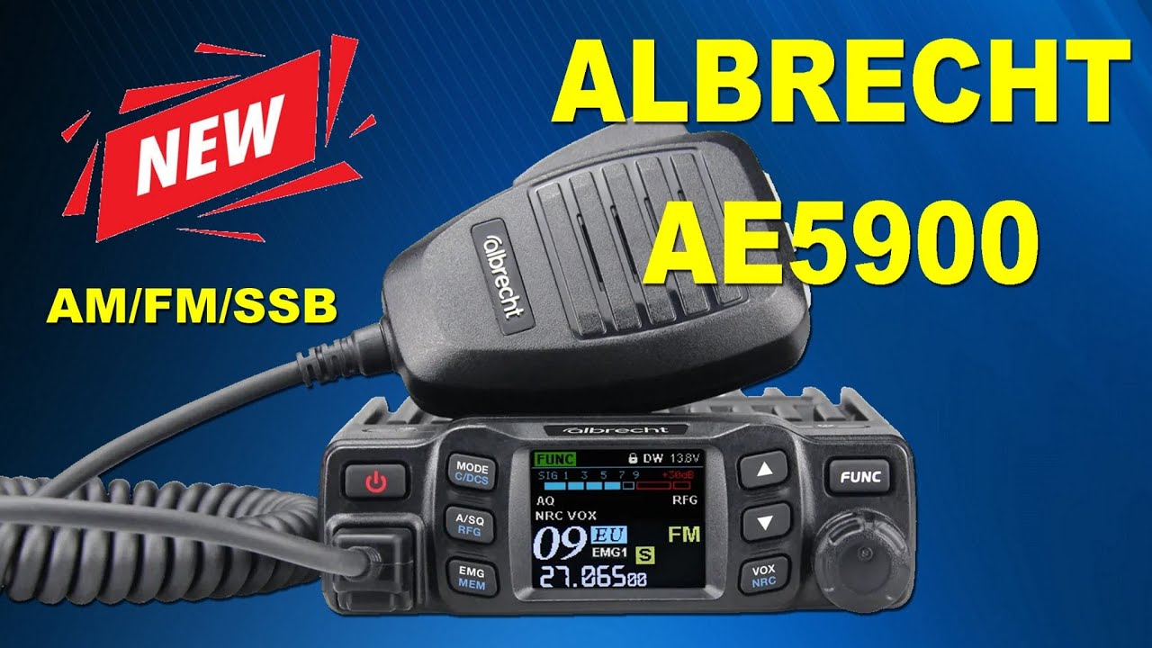 НОВИНКА: Миниатюрная CB-радиостанция Albrecht AE 5900 SSB. Ожидание закончилось!