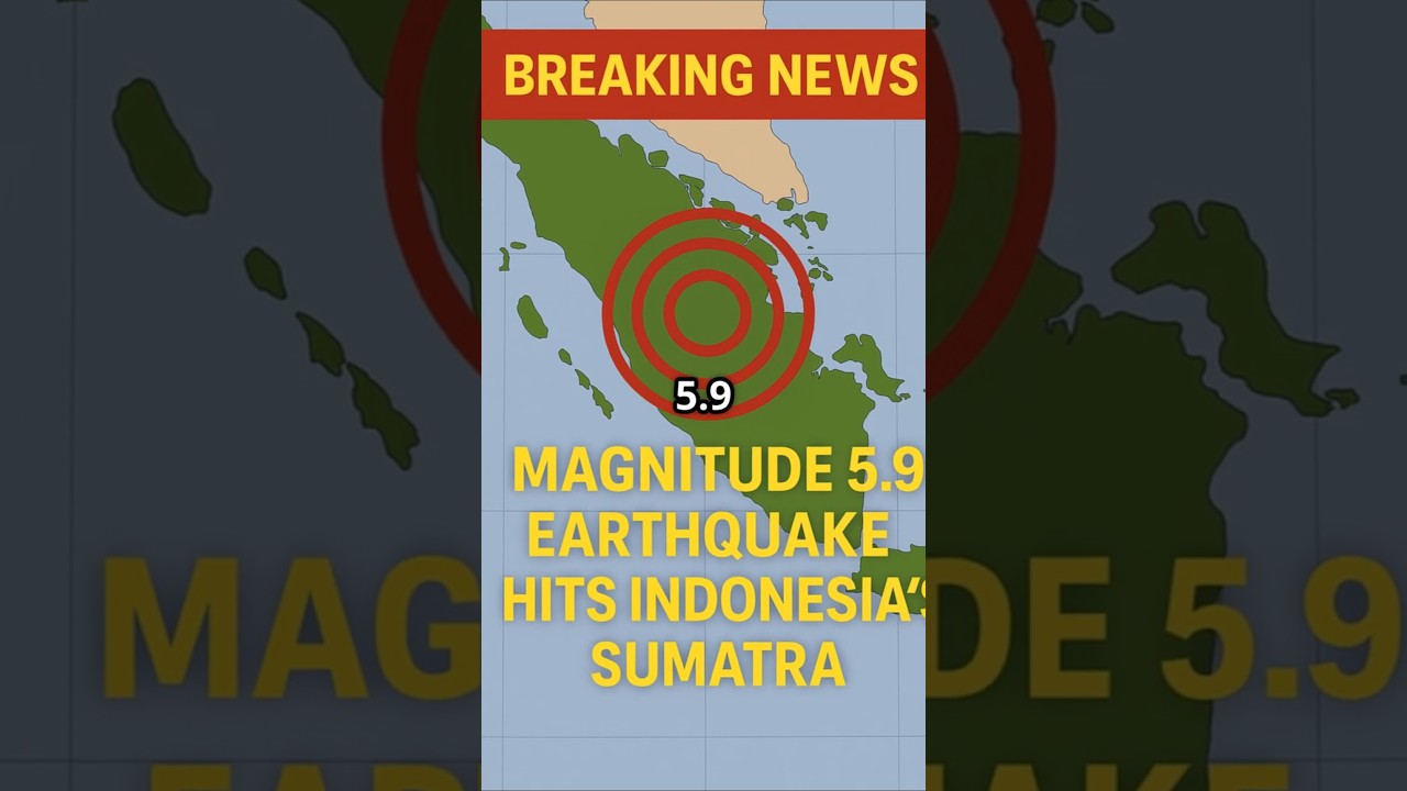 🌍Magnitude 5.9 Earthquake Strikes Sumatra, Indonesia | May 22 2025 #Earthquake #Sumatra #Indonesia