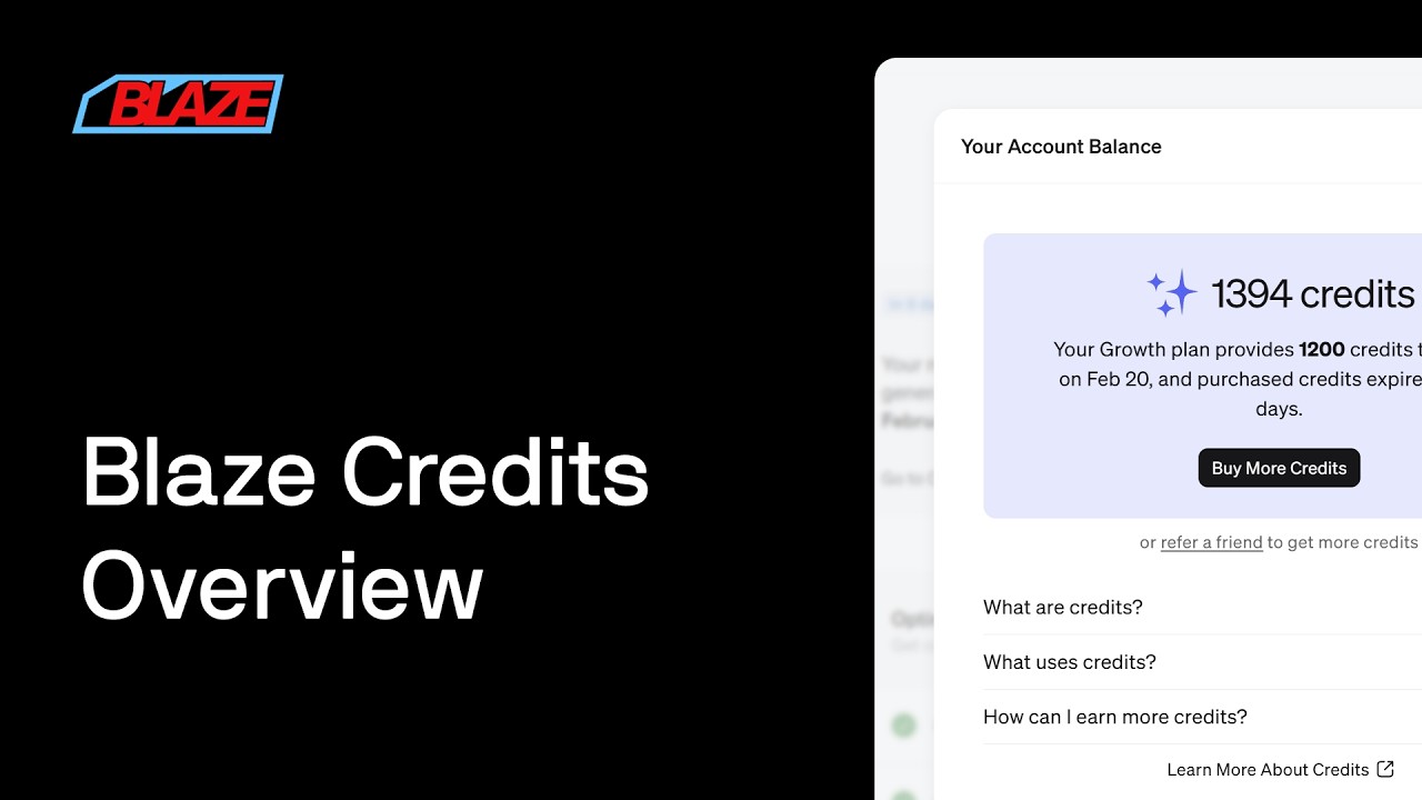 How Credits are Used in Blaze
