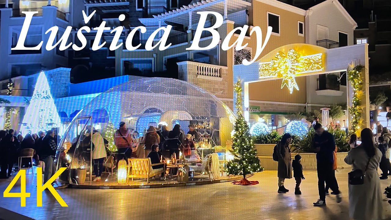 Lustica Bay, Montenegro 🇲🇪 Winter Tour ❄️ 2023 4K HDR Walking Tour