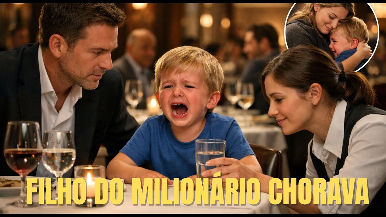 O FILHO DO MILIONÁRIO CHORAVA SEM PARAR — O QUE A GARÇONETE DISSE O TRANSFORMOU