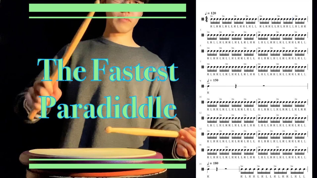 Flash Para / the fastest paradiddle