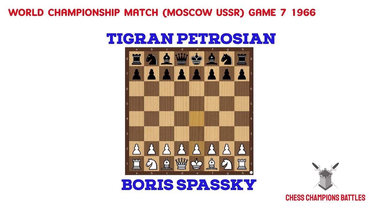 Boris Spassky vs Tigran Petrosian | Chess Masters Clash | 1966 World Chess Championship Game 7