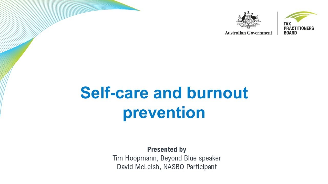 Self-care and burnout prevention