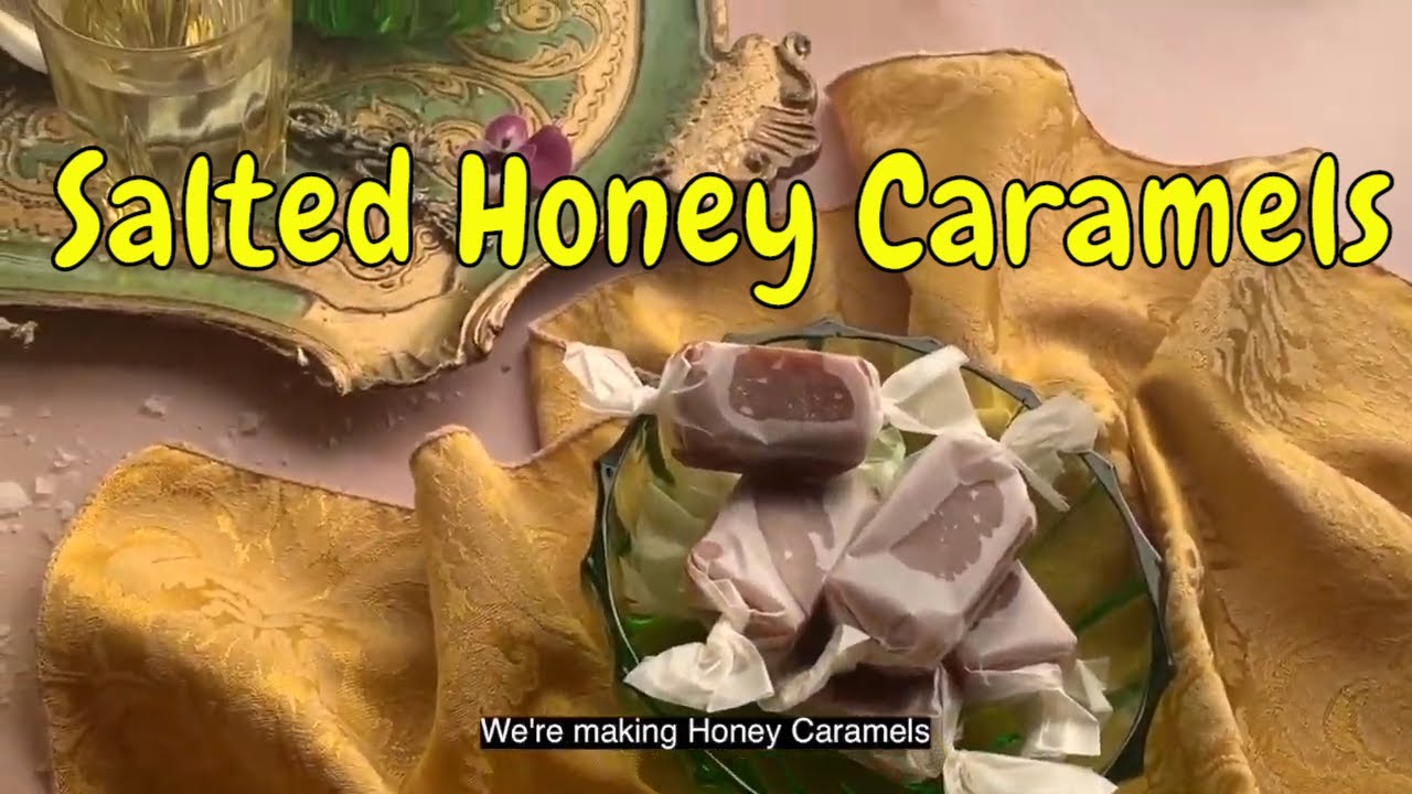 Salted Honey Caramels / DIY Caramels With A Floral Twist