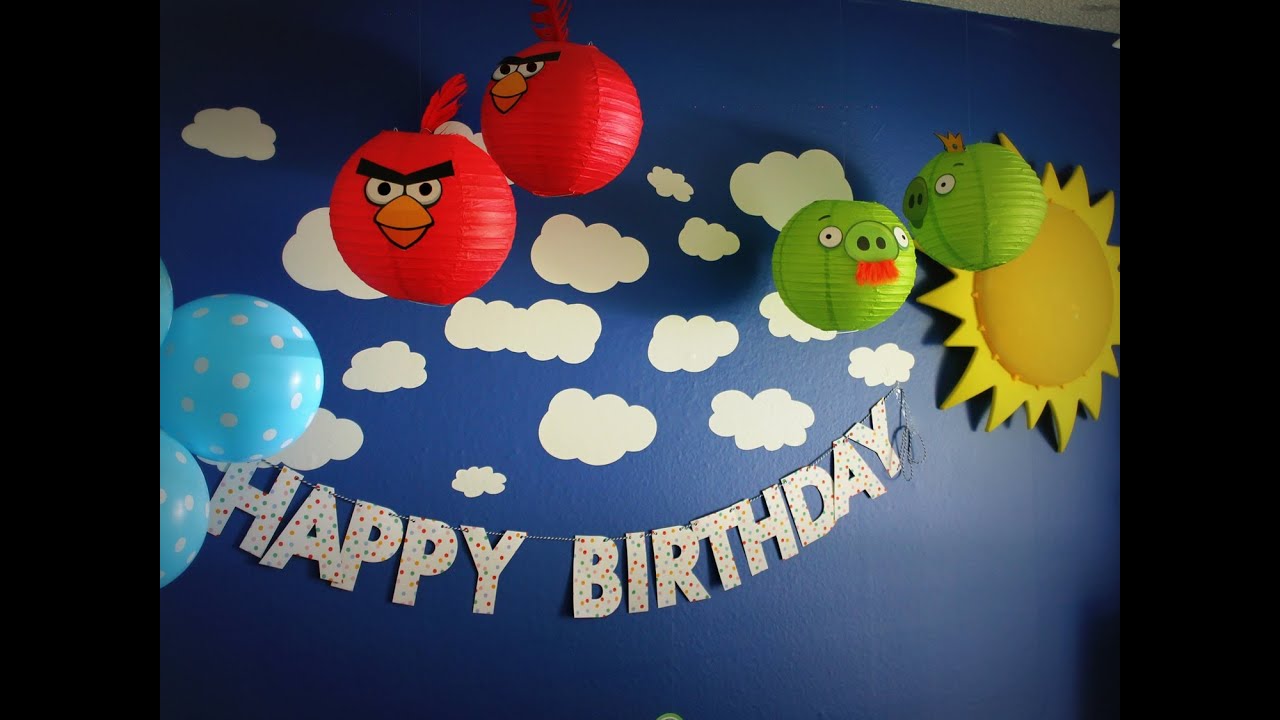 Decoração da Festinha Angry Birds