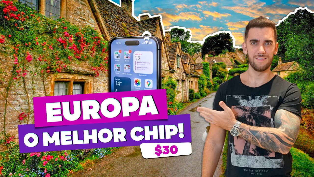 Melhor chip e eSIM de viagem para EUROPA! Só 20 Euros!