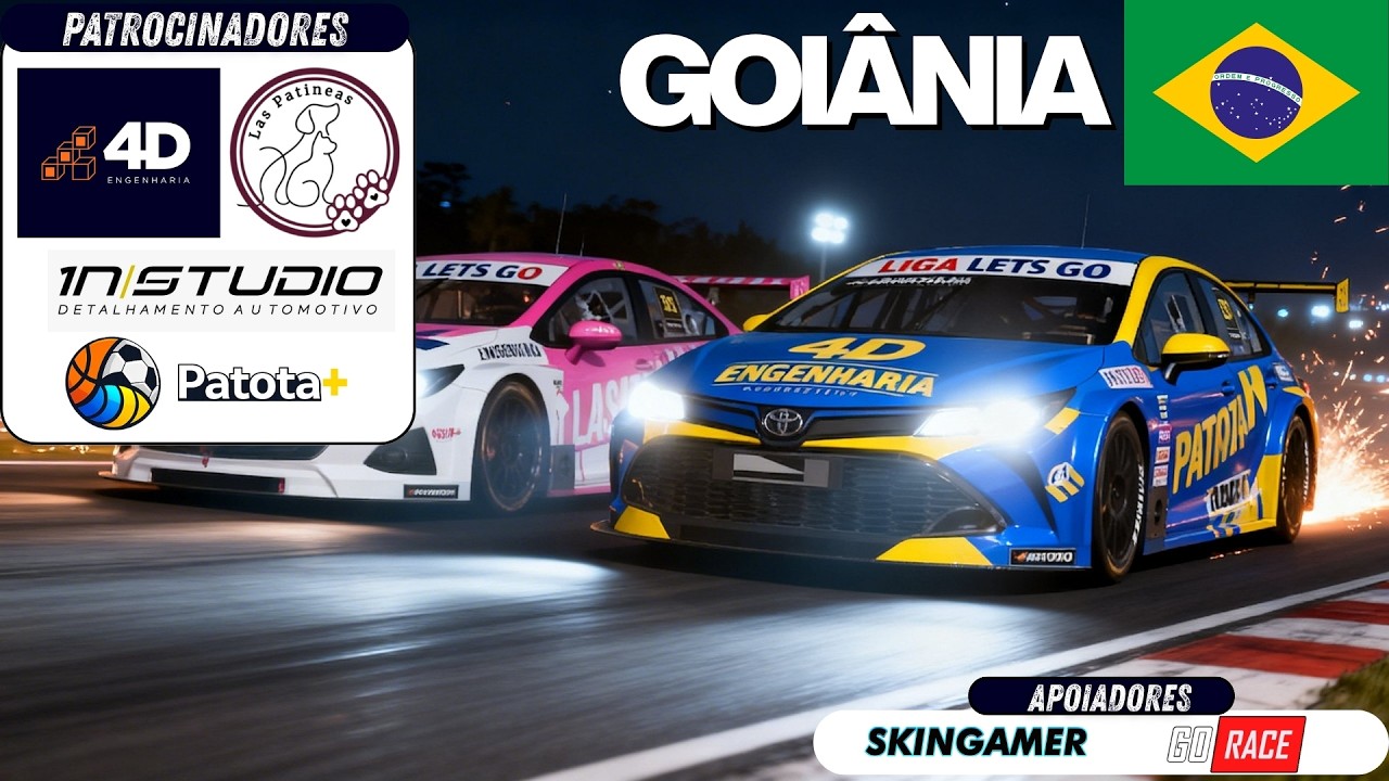 STOCK CAR INTERNACIONAL EM GOIÂNIA | ETAPA 4FUN - PRÉ TEMPORADA 4 | AUTOMOBILISTA 2 | LIGA LETS GO