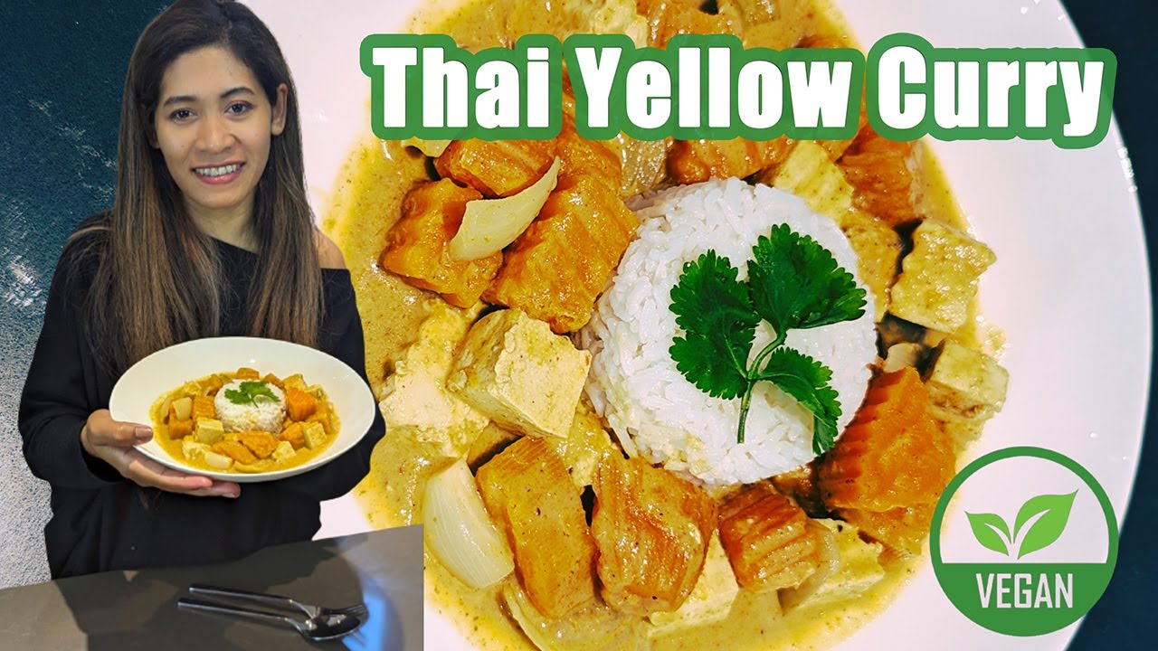 Vegan Thai Yellow Curry - Easy Tofu Receipe