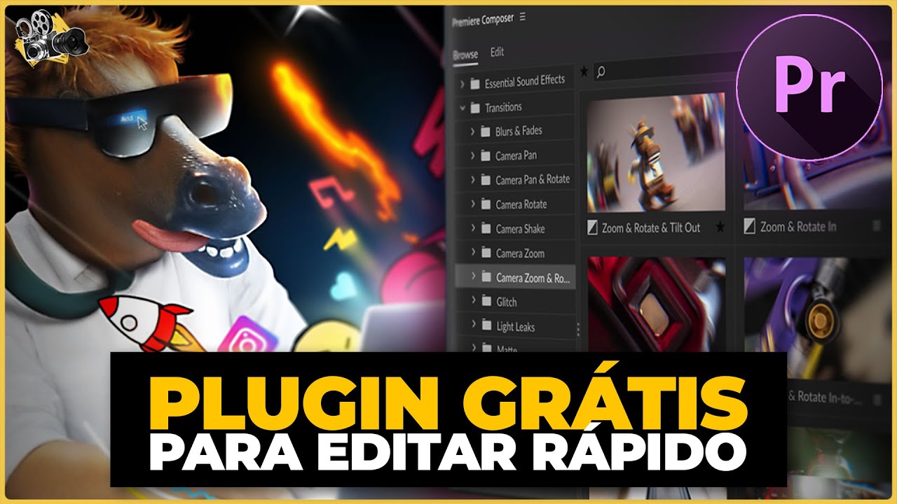 PLUGIN GRÁTIS: Como eu uso o PREMIERE COMPOSER para EDITAR MUITO MAIS RÁPIDO no Adobe Premiere