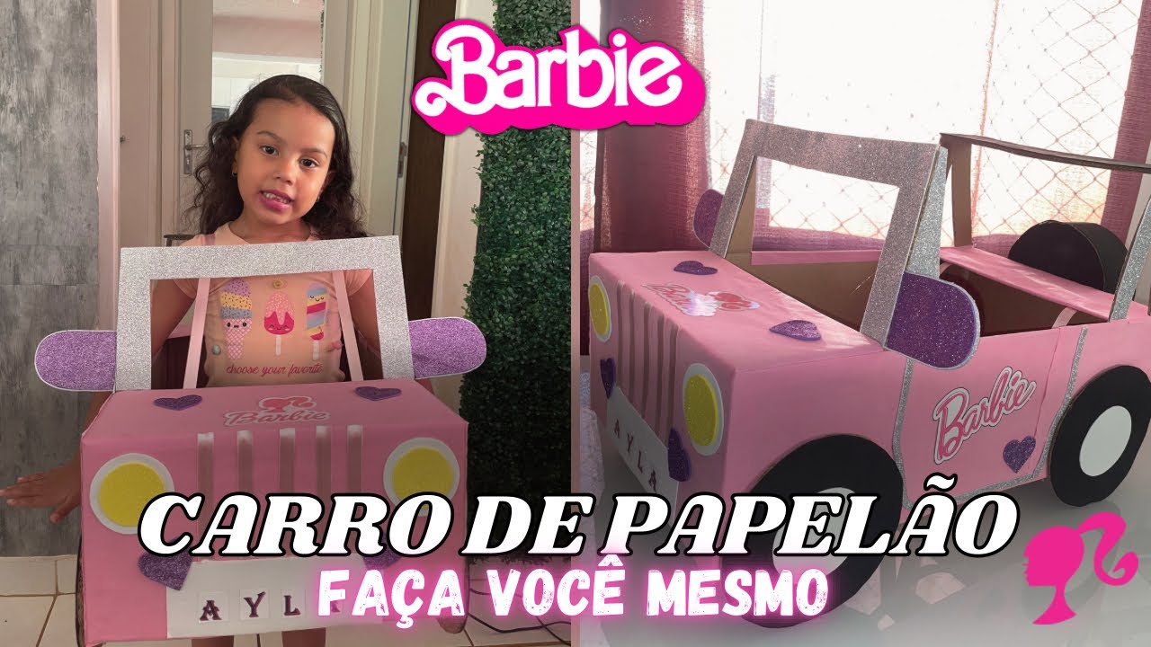 DIY: CARRO DE PAPELÃO DA BARBIE
