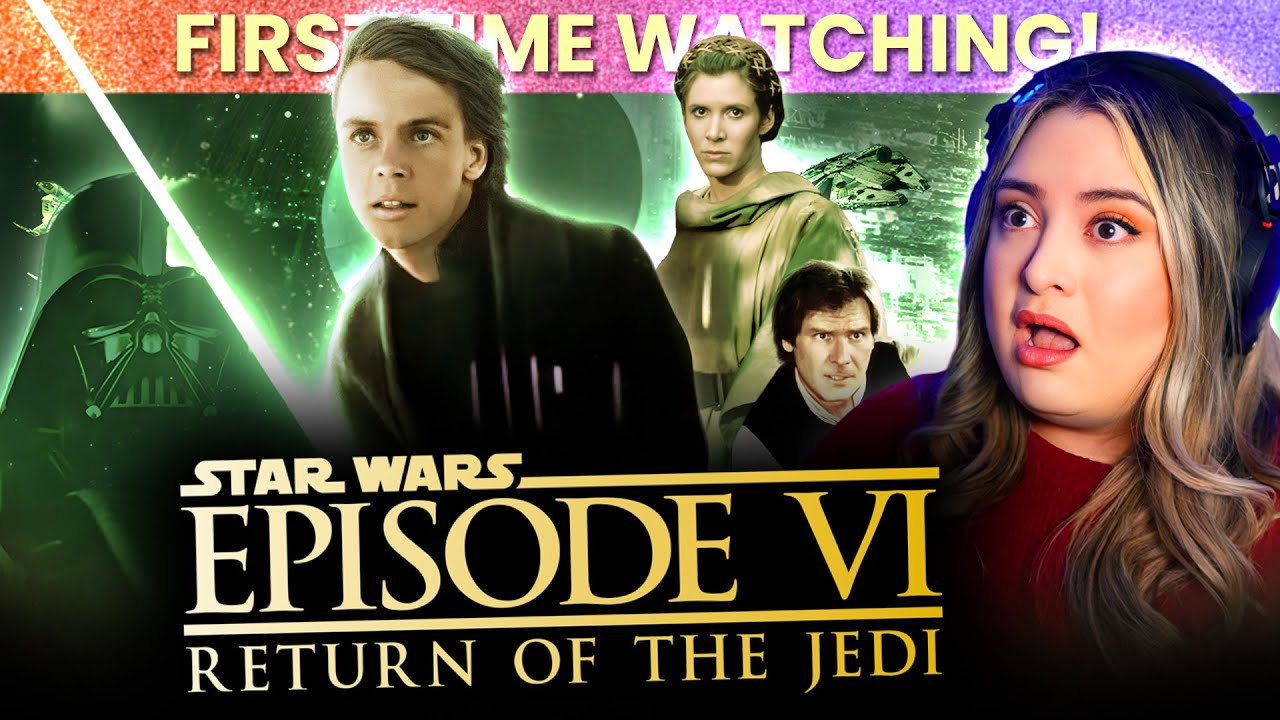 Return of the Jedi REACTION | First Time Watching the STAR WARS Trilogy Finale!