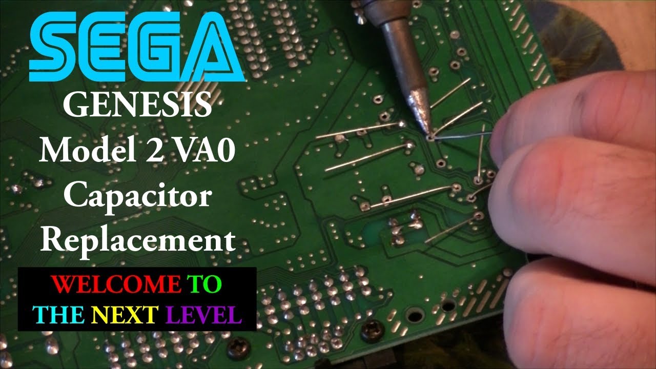 Sega Genesis Model 2 VA0 Cap Replacement