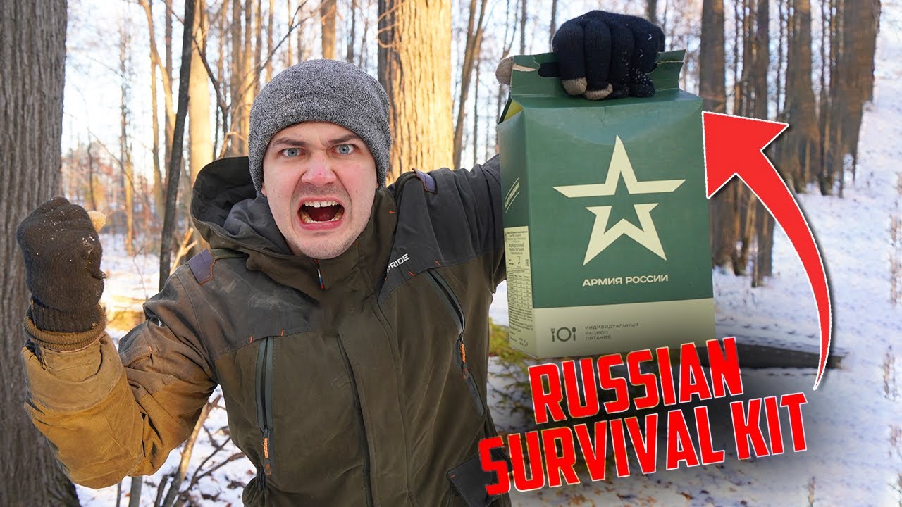 Survival in the Winter Forest using Russian military MRE