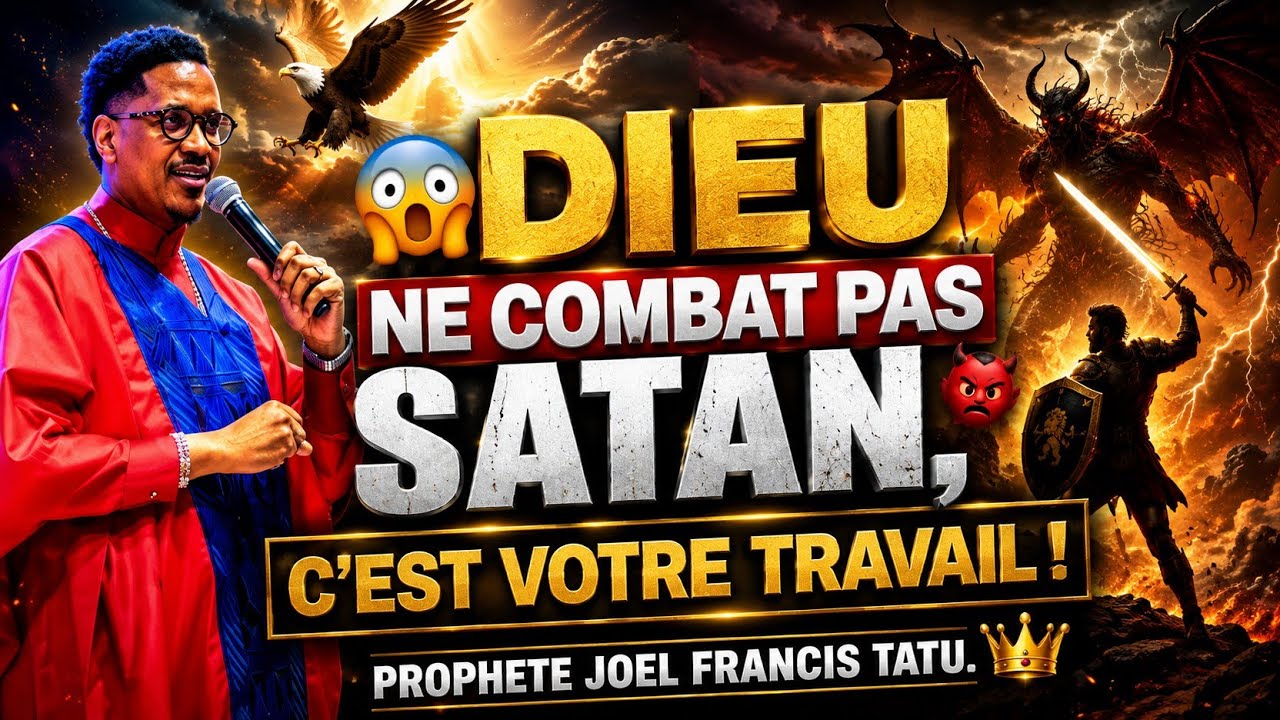 😱DIEU NE COMBAT PAS SATAN,😈C'EST VOTRE TRAVAIL !.🦅PROPHETE JOEL FRANCIS TATU.👑