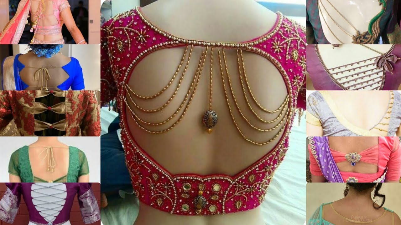 💕🔥 Latest Trending 💕 Back Neck Blouse Design 💕||New Fashion Ideas|| #vairlvidoe #fashion 