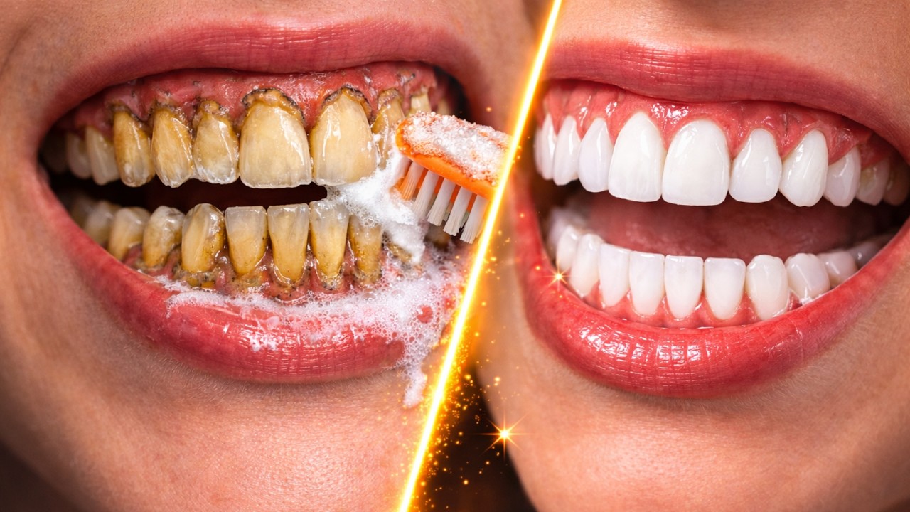 Whiten your teeth in 3 minutes without spending money