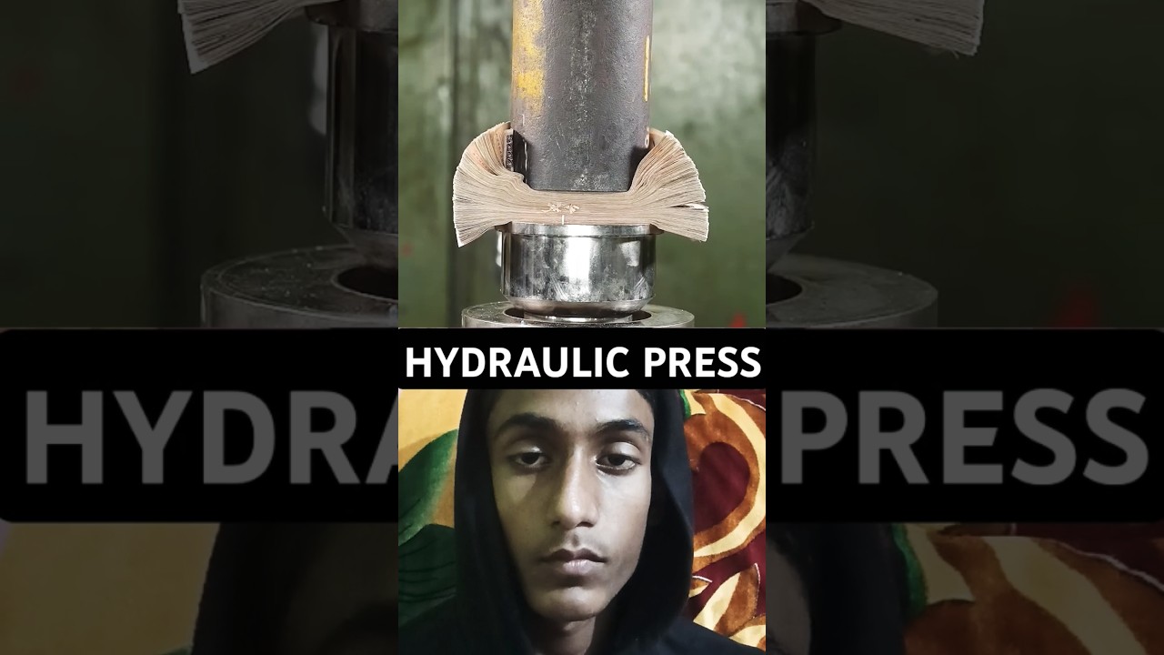 HYDRAULIC PRESS VS पैसा 😰 #shorts #satisfying #viral