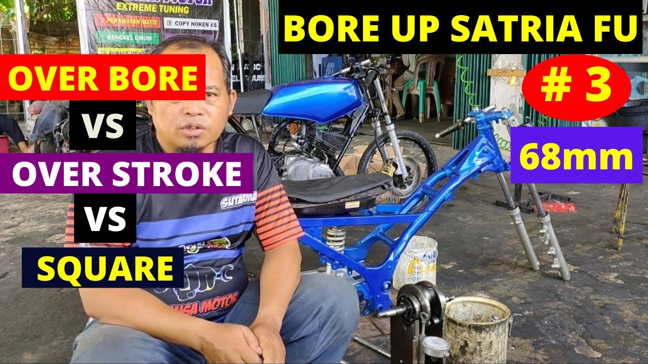 PART 3,  COAK CRANKCASE, KARAKTER MESIN OVER BORE, OVER STROKE DAN SQUARE.