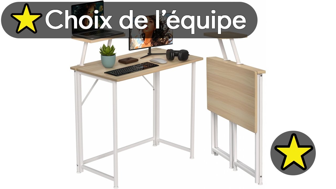🏆 TOP 3 MEILLEUR BUREAU PLIABLE 2025 🔥