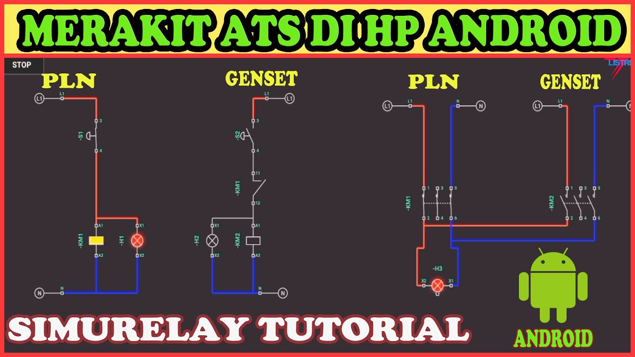 CARA MERAKIT WIRING ATS PLN KE GENSET DI HP ANDROID