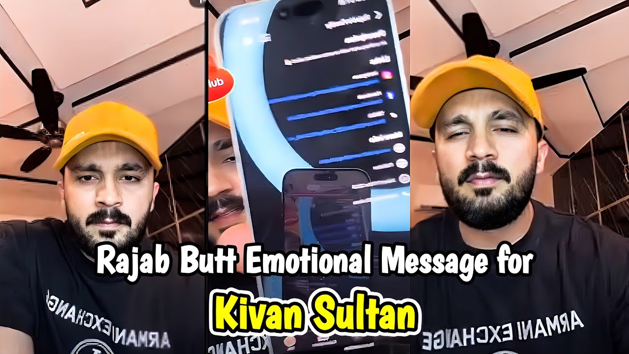 Rajab Butt emotional message for Kivan Sultan 😭 | Vlogs will not come | Live with Haider & Kainat 