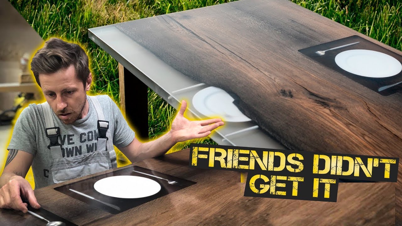 Epoxy table with a twist - guests won’t come back