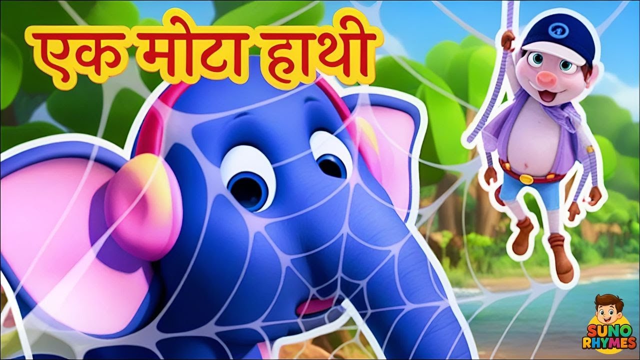 🐘 Ek Mota Hathi - एक मोटा हाथी + Chidiya Rani Badi Sayani | Hindi Rhymes for Kids | Suno Rhymes
