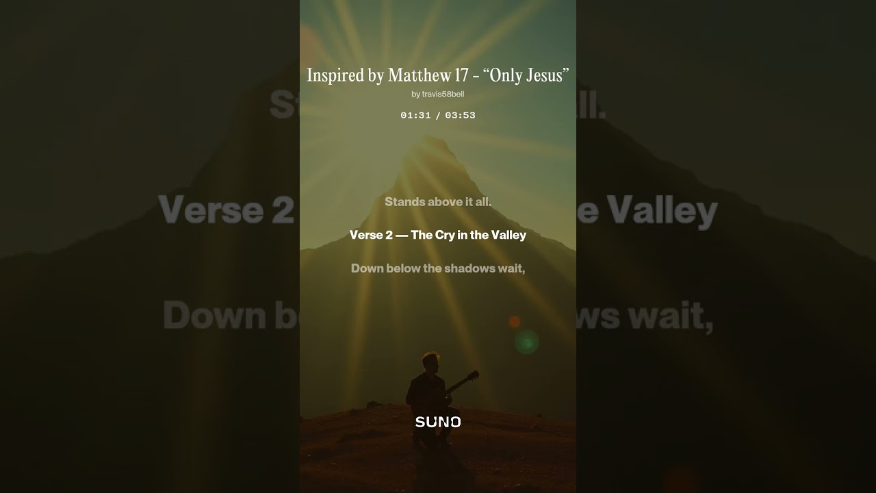 “Only Jesus” - Matthew 17 Inspired #ambient #shoegaze #rock #folk