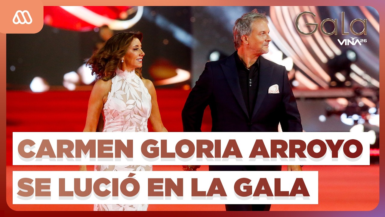 ¡La pareja MÁS querida! Carmen Gloria Arroyo y Bernardo Borgeat se lucieron en la Gala de Viña