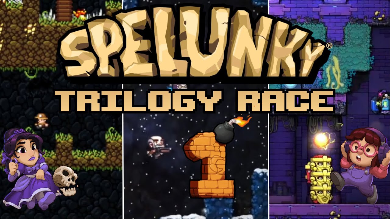 Spelunky Trilogy Race - Groomp Vs. XanaGear (Spelunky 2 Anniversary)