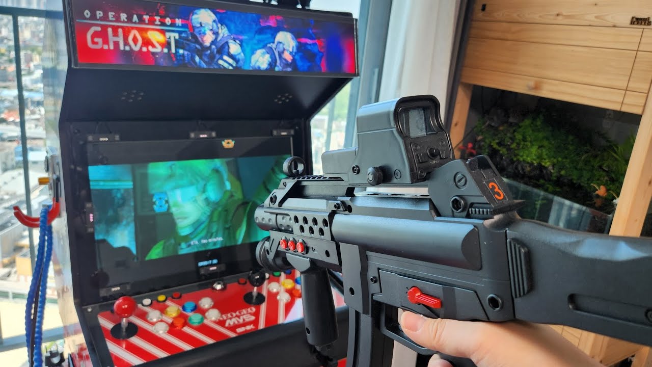 Operation Ghost Arcade - double squad gun4ir gun play (21inch moving gun cabinet test)
