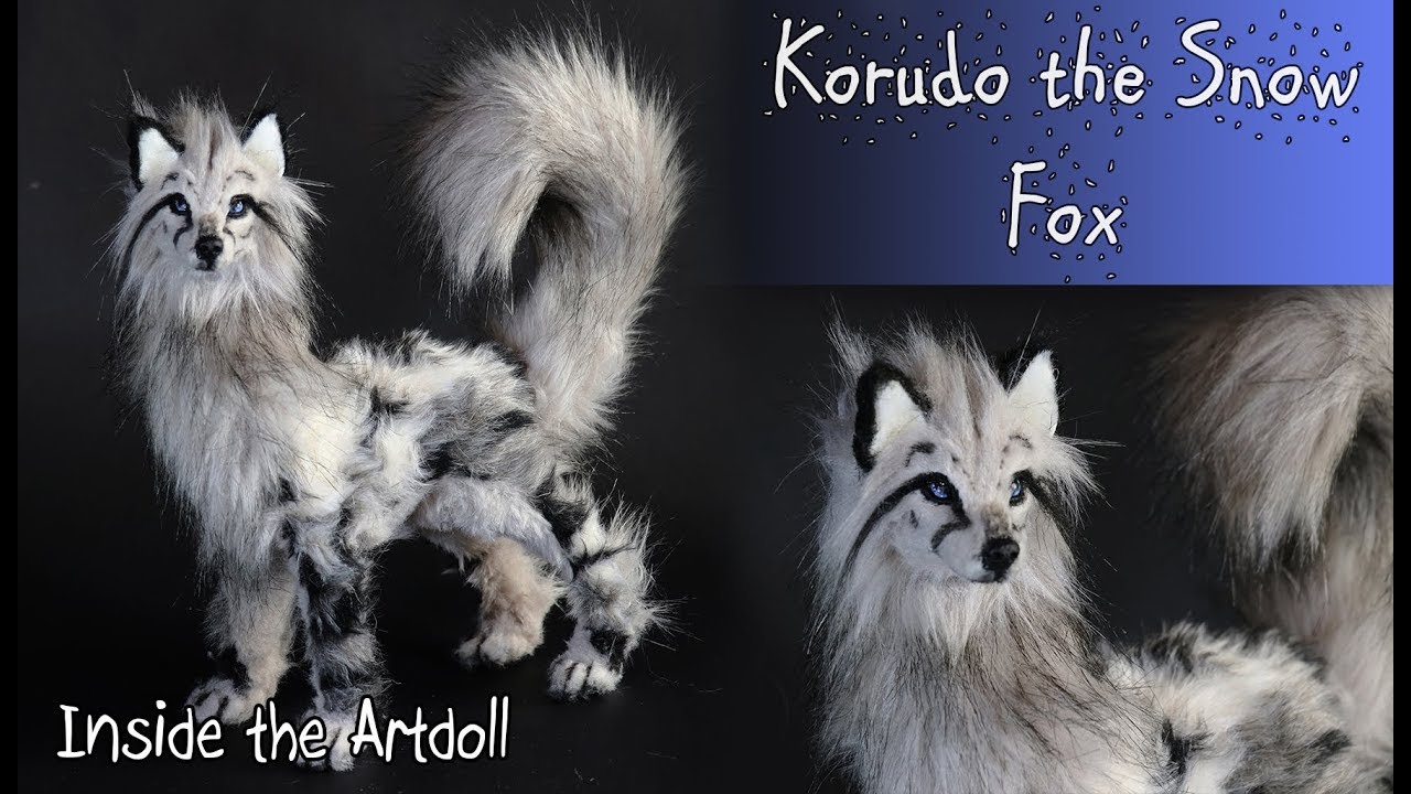 Korudo the Snow Fox Poseable Artdoll