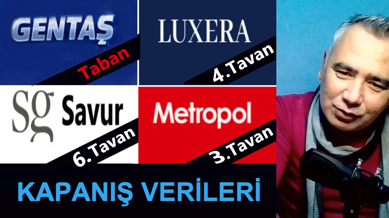 Halka Arz Kapanış Verileri - Gentaş Kimya - Luxera Gyo - Savur Gyo - Metropol Card