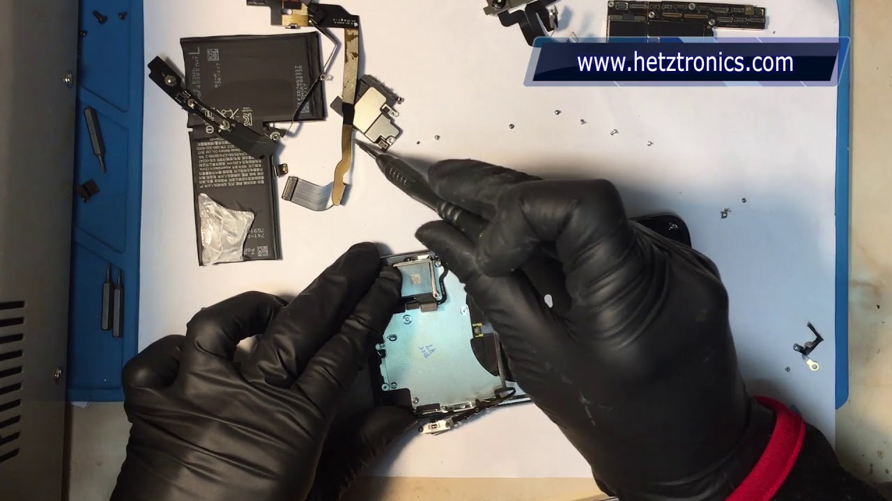 iPhone X Housing-Body-Back Glass Replacement-How to Release Power Volume Button In Detail Full Real