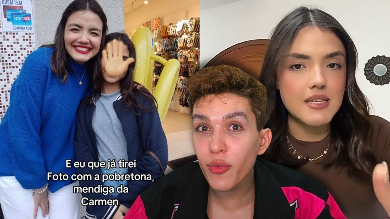 Tirei foto com a mendiga pobretona da Carmen