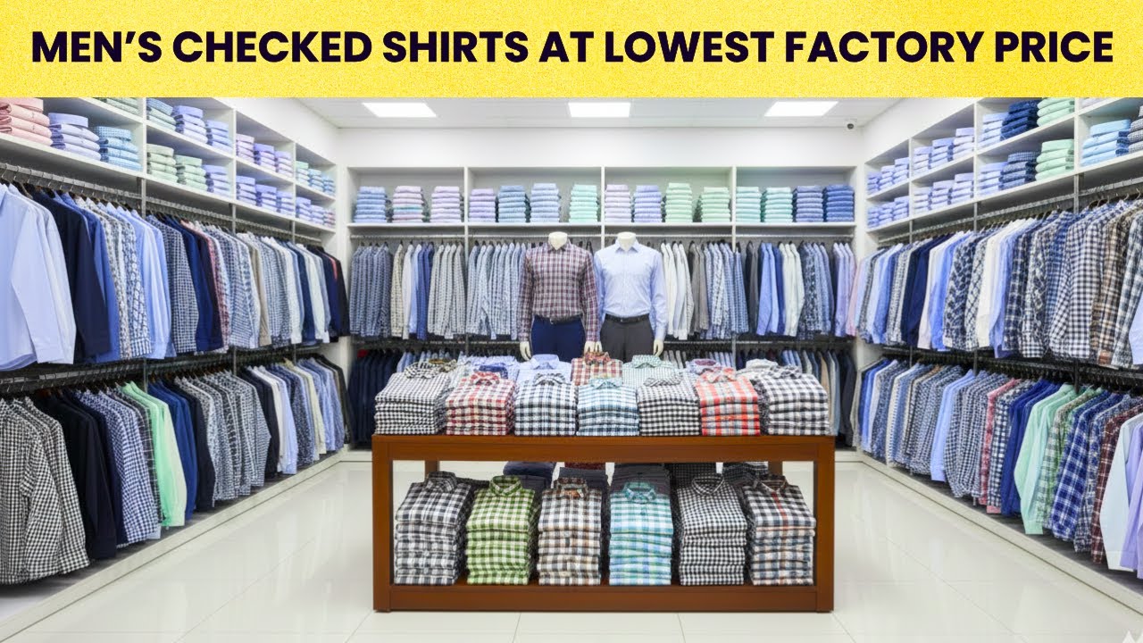 Men’s Checked Shirts at Lowest Factory Price 💥| Shirts Wholesale Market in Delhi | jean manufacturer