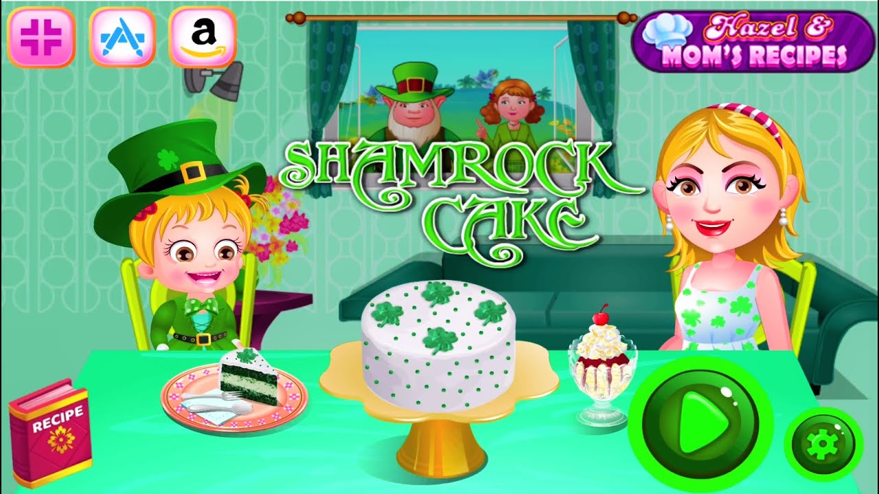 Baby Hazel Mom's Recipes Shamrock Cake #542