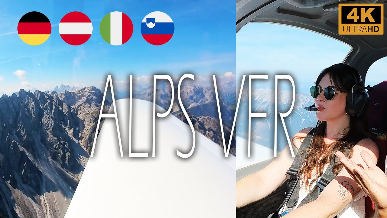 VFR Alps Crossing | Stunning Summer Flight EDMG to LJPZ in 4K | Germany, Austria, Italy, Slovenia